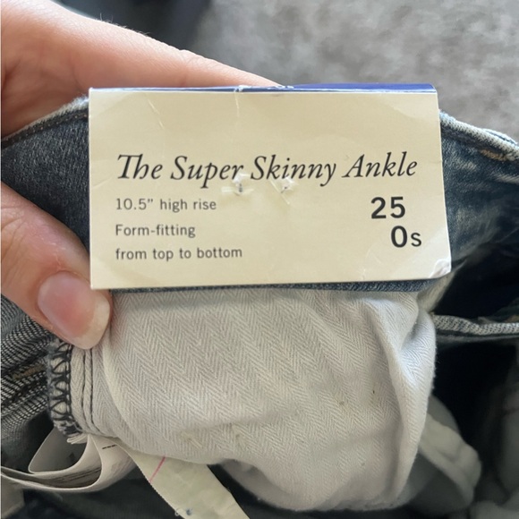 Abercrombie Super Skinny Ankle High Rise Medium Wash Jeans Women’s Size 25S NWT - Picture 12 of 16